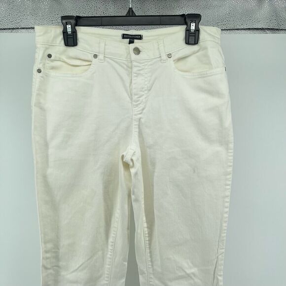 Eileen Fisher Women’s High-Rise Straight-Leg Stretch Denim Pants Size 10 - Picture 5 of 12